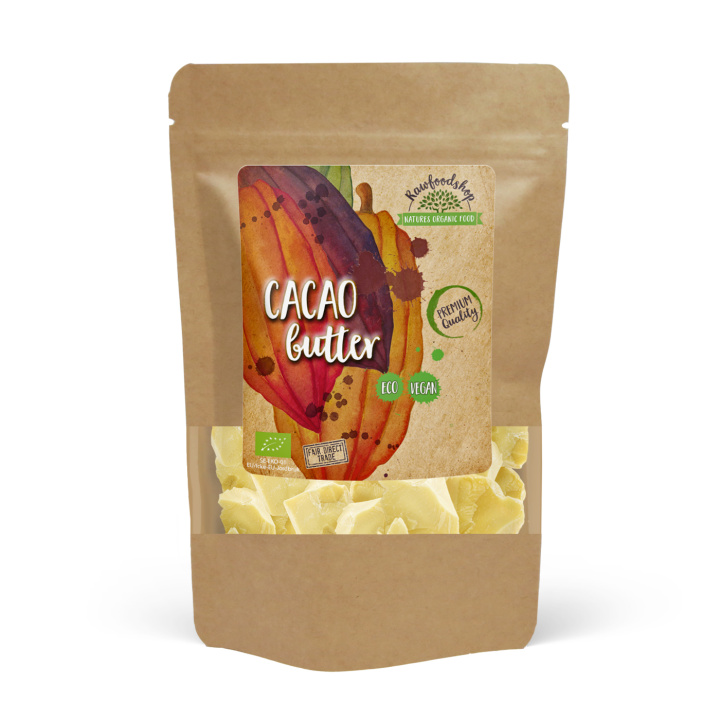 Kakaosmør ØKO 500g i gruppen Råvarer & Drikke / Baking / Kakaoprodukter hos Rawfoodshop Scandinavia AB (KAK2)