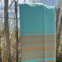 Fouta Sable & Aquasky i Økologisk bomull 200x100cm