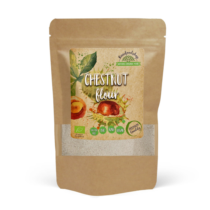 Kastanjemel ØKO 500g i gruppen Råvarer & Drikke / Baking / Mel hos Rawfoodshop Scandinavia AB (KNM50)