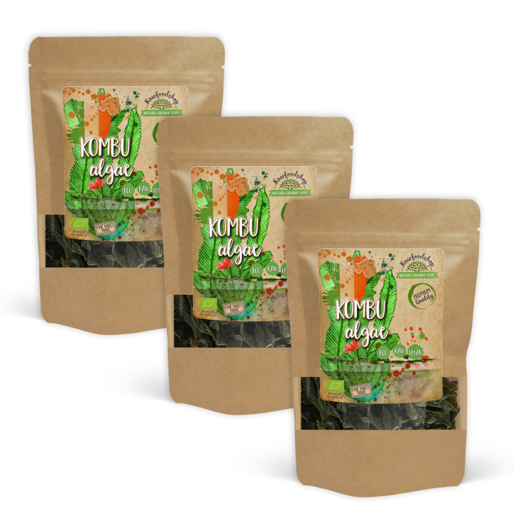 Kombu Alger ØKO 125g x 3 pakker i gruppen Råvarer & Drikke / Helsekost / Alger & Tang hos Rawfoodshop Scandinavia AB (KOMBU01-SET3)