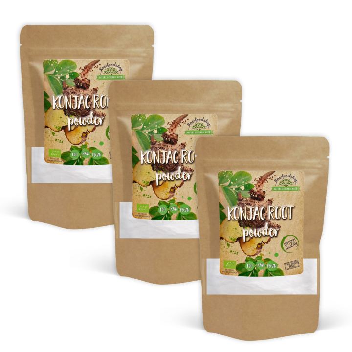 Konjakrot ØKO 100g x 3 pakker i gruppen Råvarer & Drikke / Baking / Ingredienser Annet hos Rawfoodshop Scandinavia AB (KRG10-SET3)