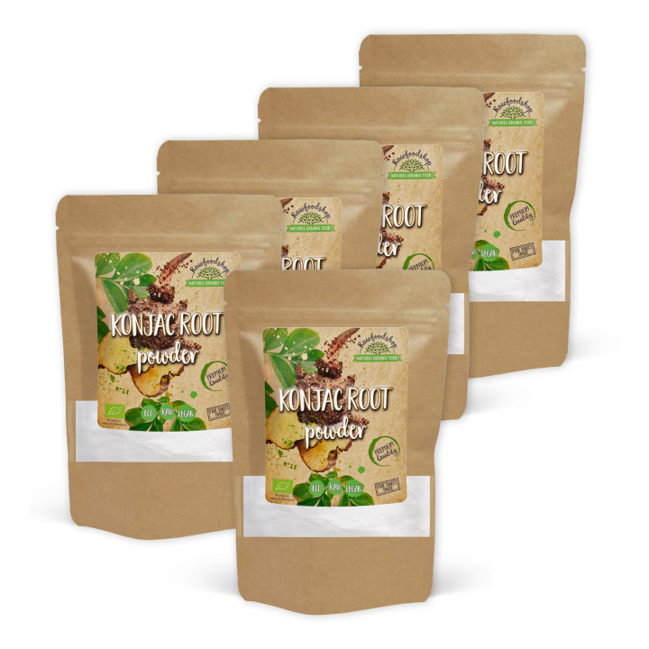 Konjakrot ØKO 100g x 5 pakker i gruppen Råvarer & Drikke / Baking / Ingredienser Annet hos Rawfoodshop Scandinavia AB (KRG10-SET5)