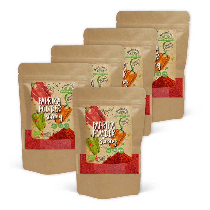 Paprikapulver Sterk ØKO 50g x 5 pakker i gruppen Råvarer & Drikke / Spiskammer / Krydder & Salt hos Rawfoodshop Scandinavia AB (KRY103-SET5)