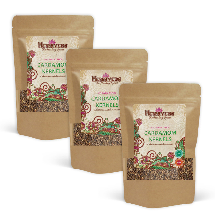 Kardemommefrø ØKO 50g x 3 pakker i gruppen Råvarer & Drikke / Spiskammer / Krydder & Salt hos Rawfoodshop Scandinavia AB (KRY29-SET3)