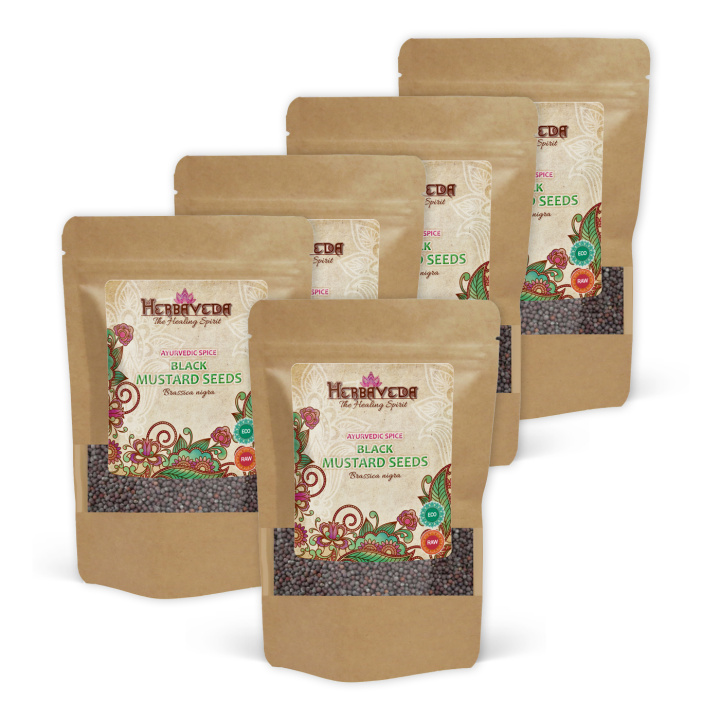 Sennepsfrø Svart ØKO 50g x 5 pakker i gruppen Råvarer & Drikke / Spiskammer / Krydder & Salt hos Rawfoodshop Scandinavia AB (KRY48-SET5)