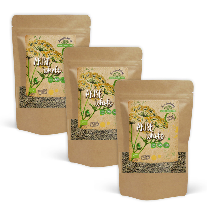 Anis Frø Hele ØKO 50g x 3 pakker i gruppen Råvarer & Drikke / Spiskammer / Krydder & Salt hos Rawfoodshop Scandinavia AB (KRY92-SET3)