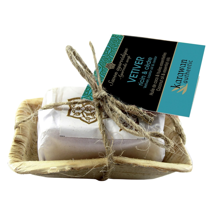 Ayurvedisk Solid Såpe for Ansikt og Kropp Vetiver 20g i gruppen Hud & Kropp / Kropp / Håndsåpe hos Rawfoodshop Scandinavia AB (KSA20V-IN25)