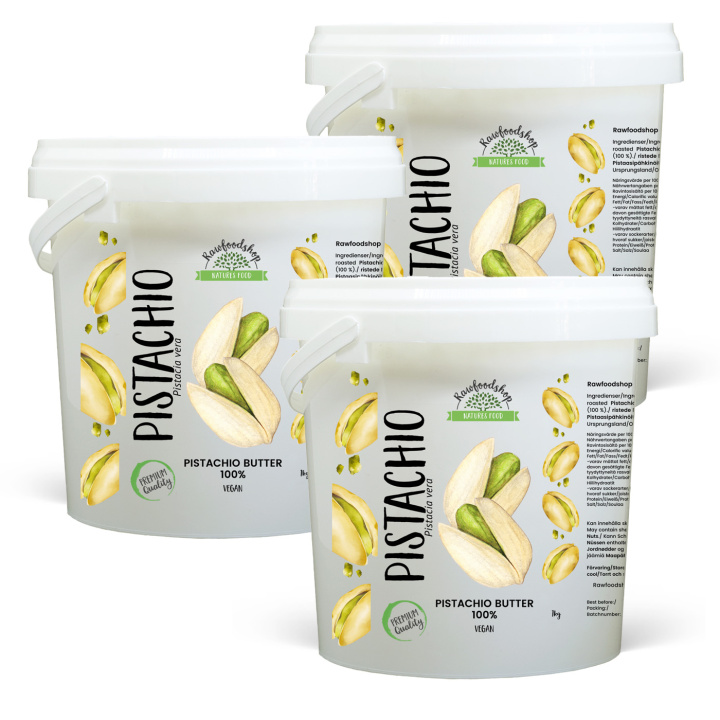 Pistasjsmør 1kg x 3 bokser i gruppen Råvarer & Drikke / Nøtter / Nøttesmør hos Rawfoodshop Scandinavia AB (L00220BGP1-SET3)