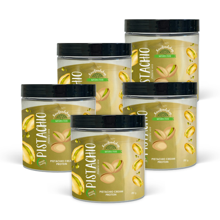 Pistasjkrem Protein 200g x 5 bokser i gruppen Råvarer & Drikke / Nøtter / Pistasjnøtter hos Rawfoodshop Scandinavia AB (L0414030012-SET5)