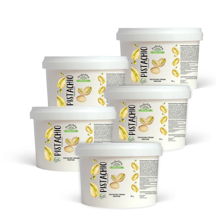 Pistasjkrem Protein 500g x 5 bokser i gruppen Råvarer & Drikke / Nøtter / Pistasjnøtter hos Rawfoodshop Scandinavia AB (L0414030015-SET5)