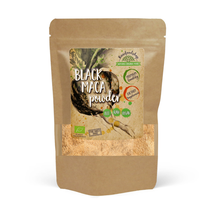 Maca Pulver Svart ØKO 250g i gruppen Kosttilskudd / Urter & Planter / Maca & Ginseng hos Rawfoodshop Scandinavia AB (MACA01)