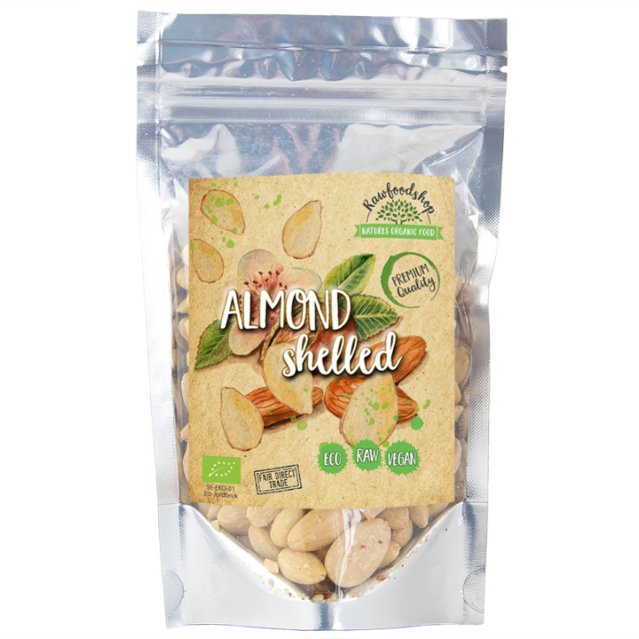 Mandel Skrelt ØKO 200G i gruppen Råvarer & Drikke / Nøtter / Mandel hos Rawfoodshop Scandinavia AB (MASK1)