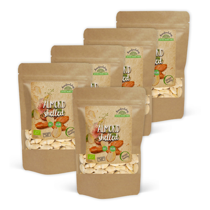 Mandel Skåldede ØKO 1kg x 5 pakker i gruppen Råvarer & Drikke / Nøtter / Mandel hos Rawfoodshop Scandinavia AB (MASK2-SET5)