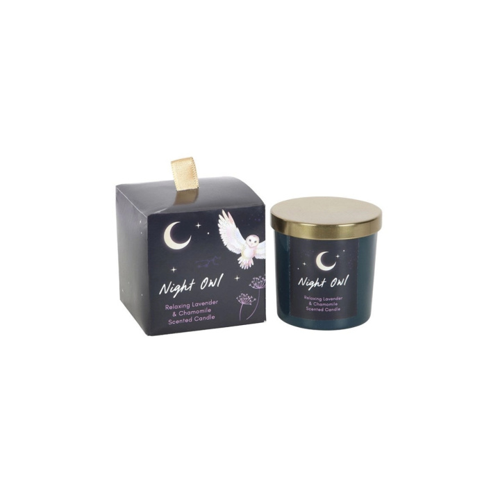 Duftlys Night Owl Lavendel & Kamille i gruppen Hjem & Sjel / Stemning & duft / Duftlys hos Rawfoodshop Scandinavia AB (MF-09325)