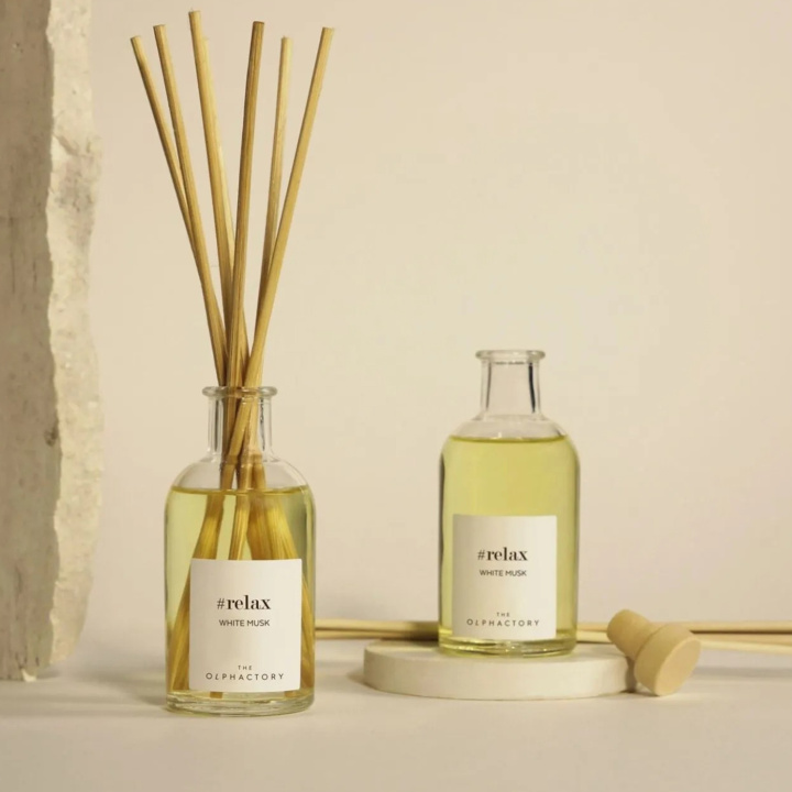 Room Diffuser White Musk 250ml i gruppen Hjem & Sjel / Stemning & duft / Romduft hos Rawfoodshop Scandinavia AB (MK250MBTO)