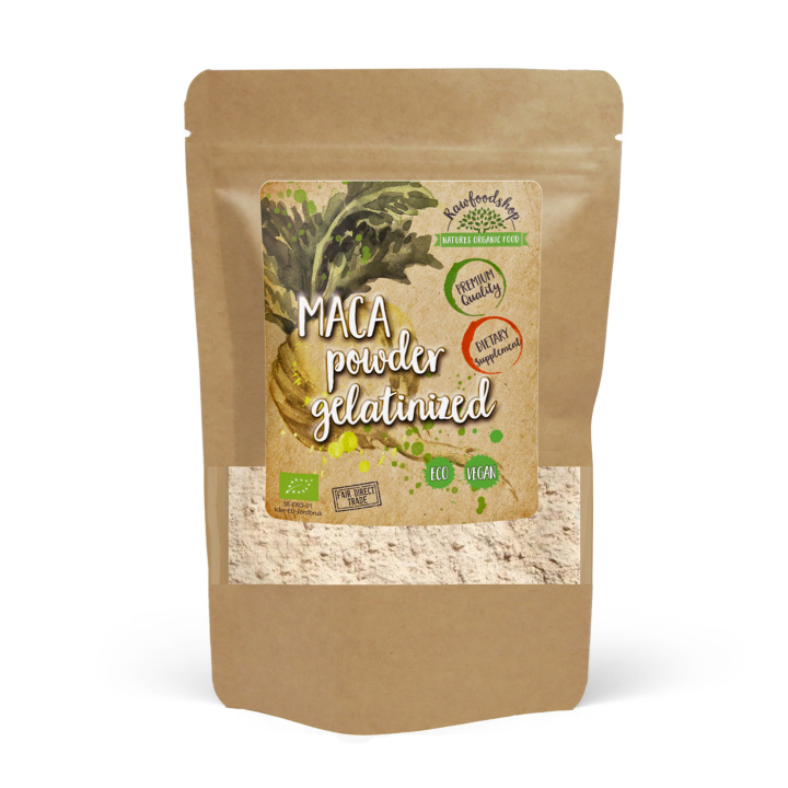 Maca Pulver Gelatinisert 5:1 ØKO 500g i gruppen Kosttilskudd / Urter & Planter / Maca & Ginseng hos Rawfoodshop Scandinavia AB (MPG50)