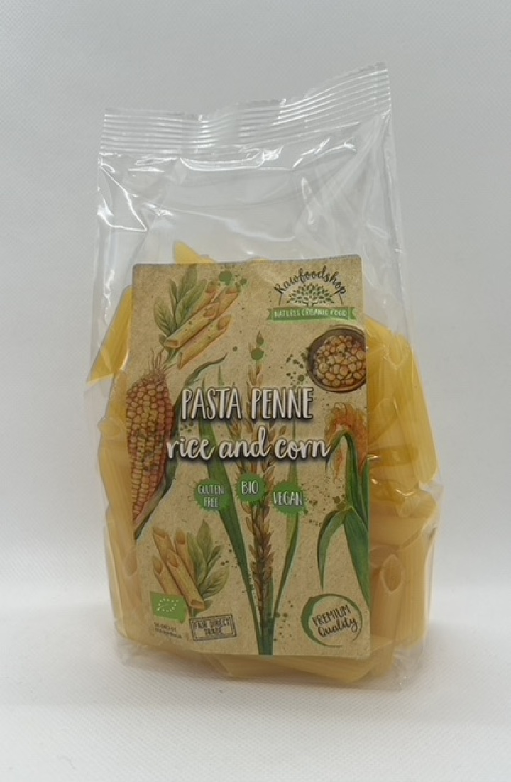 Pasta Ris & Mais Penne ØKO 1kg x 3 pakker i gruppen Råvarer & Drikke / Spiskammer / Pasta og nudler hos Rawfoodshop Scandinavia AB (MRBPEN1KG6PZ-SET3)