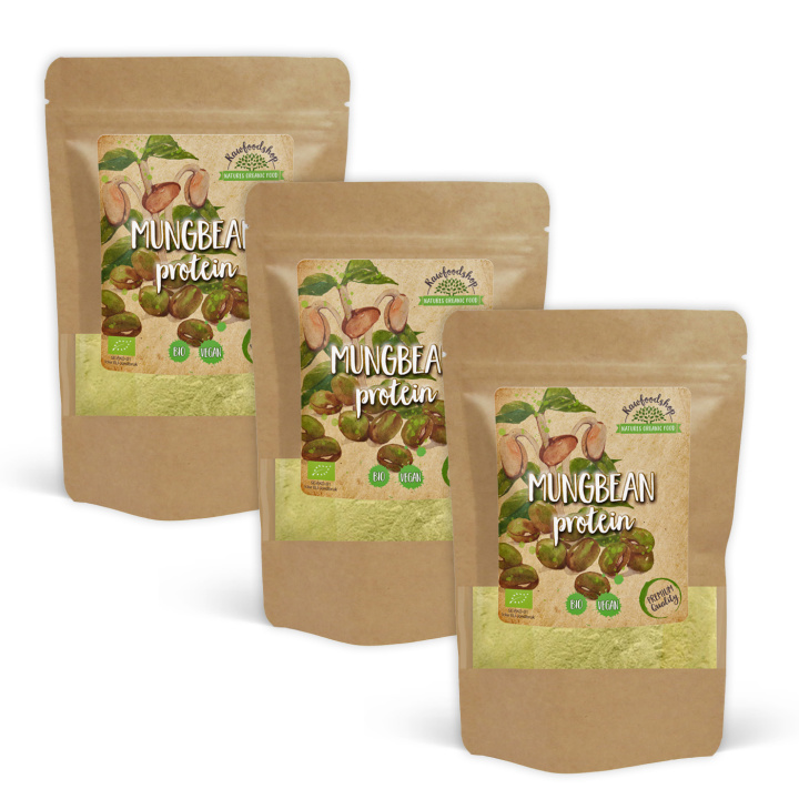 Mungbønneprotein ØKO 500g x 3 pakker i gruppen Råvarer & Drikke / Helsekost / Proteinpulver hos Rawfoodshop Scandinavia AB (MUPO1-SET3)