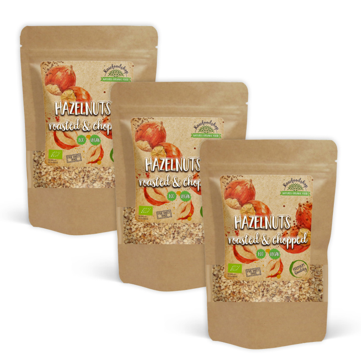 Hasselnøtter Ristede i biter ØKO 200g x 3 pakker i gruppen Råvarer & Drikke / Nøtter / Hasselnøtter hos Rawfoodshop Scandinavia AB (N22438-SET3)