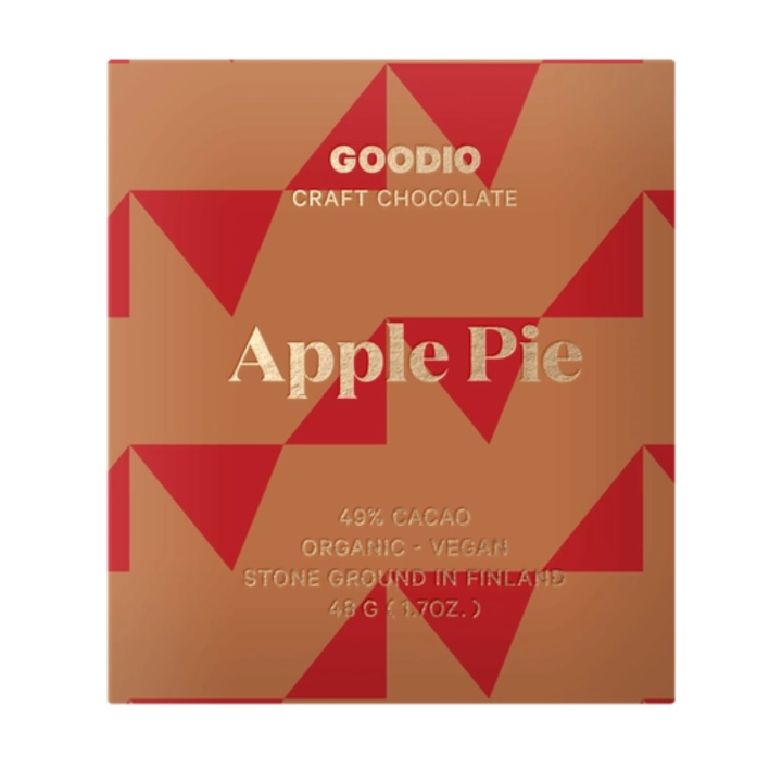 Eplepai Sjokolade 49 % ØKO 48 g i gruppen Råvarer & Drikke / Godteri og sjokolade / Sjokolade og bars hos Rawfoodshop Scandinavia AB (NC20)