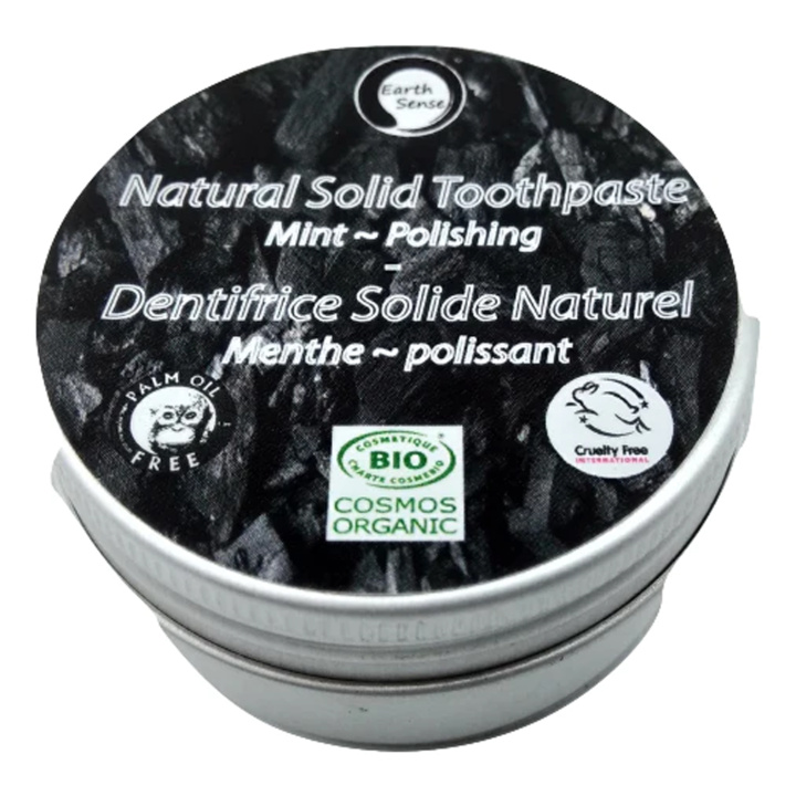 Natural Solid Tannkrem - Polering 40g i gruppen Hud & Kropp hos Rawfoodshop Scandinavia AB (NST02)