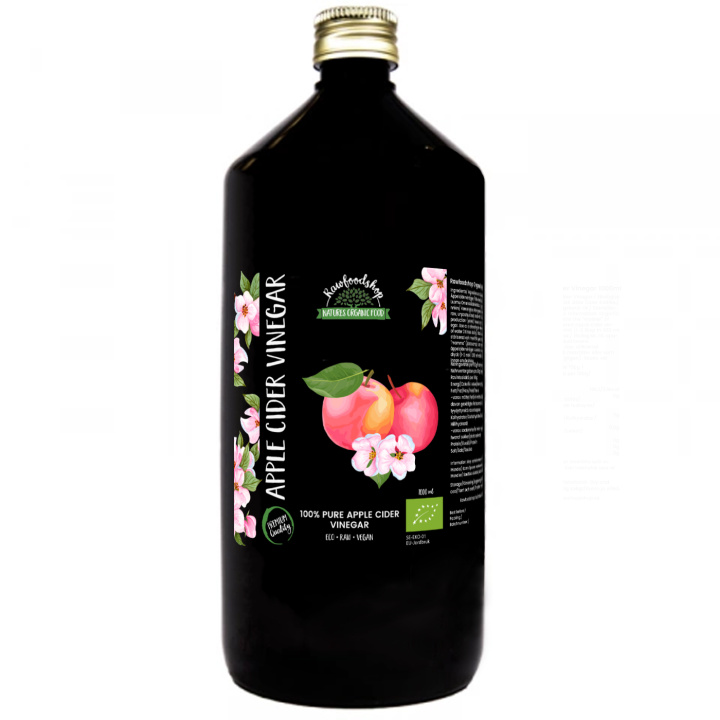 Eplecidereddik ØKO 1000ml i gruppen Råvarer & Drikke / Spiskammer / Smaksetting / Eddik hos Rawfoodshop Scandinavia AB (OLIE01811)