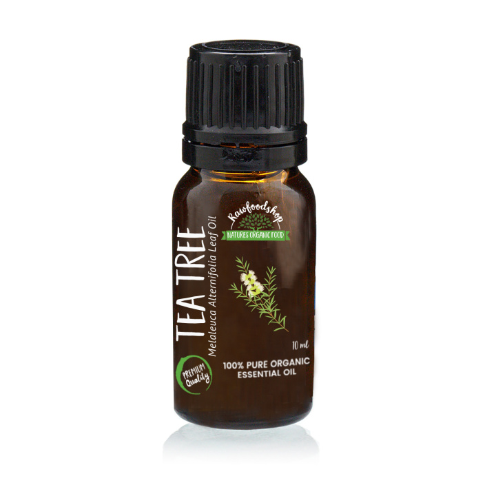 Tea Tree Eterisk Olje ØKO 10ml i gruppen Hud & Kropp / Naturlig DIY / Essensielle oljer hos Rawfoodshop Scandinavia AB (ORGEOUL02)