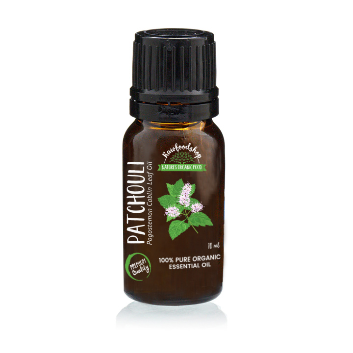 Patchouli Eterisk Olje ØKO 10ml i gruppen Hud & Kropp / Naturlig DIY / Essensielle oljer hos Rawfoodshop Scandinavia AB (ORGEOUL04)