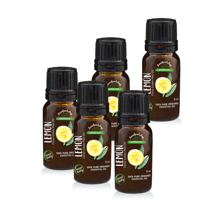 Sitron Eterisk Olje ØKO 10ml x 5 pakker i gruppen Hud & Kropp / Naturlig DIY / Essensielle oljer hos Rawfoodshop Scandinavia AB (ORGEOUL07-SET5)