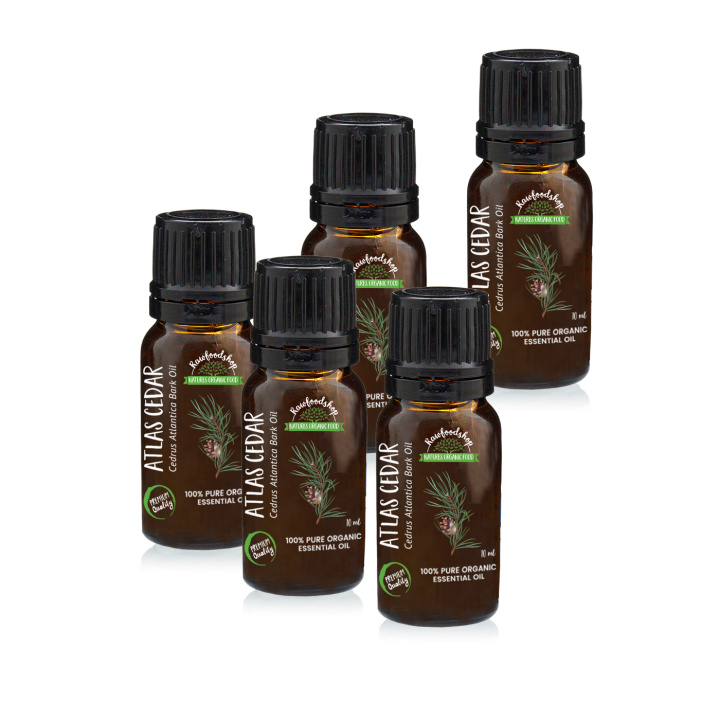 Atlasseder Eterisk Olje ØKO 10ml x 5 pakker i gruppen Hud & Kropp / Naturlig DIY / Essensielle oljer hos Rawfoodshop Scandinavia AB (ORGEOUL17-SET5)