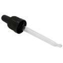 Flaskekork med pipette 18mm
