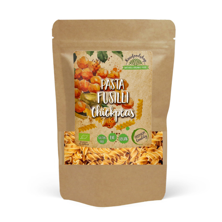 Pasta Fusilli Kikertor ØKO 250g i gruppen Råvarer & Drikke / Spiskammer / Pasta og nudler hos Rawfoodshop Scandinavia AB (P22268)