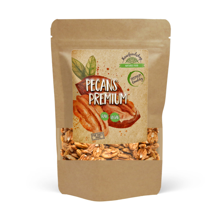 Pekannøtter Premium RAW 250g i gruppen Råvarer & Drikke / Nøtter / Pekannøtter hos Rawfoodshop Scandinavia AB (PENO1)