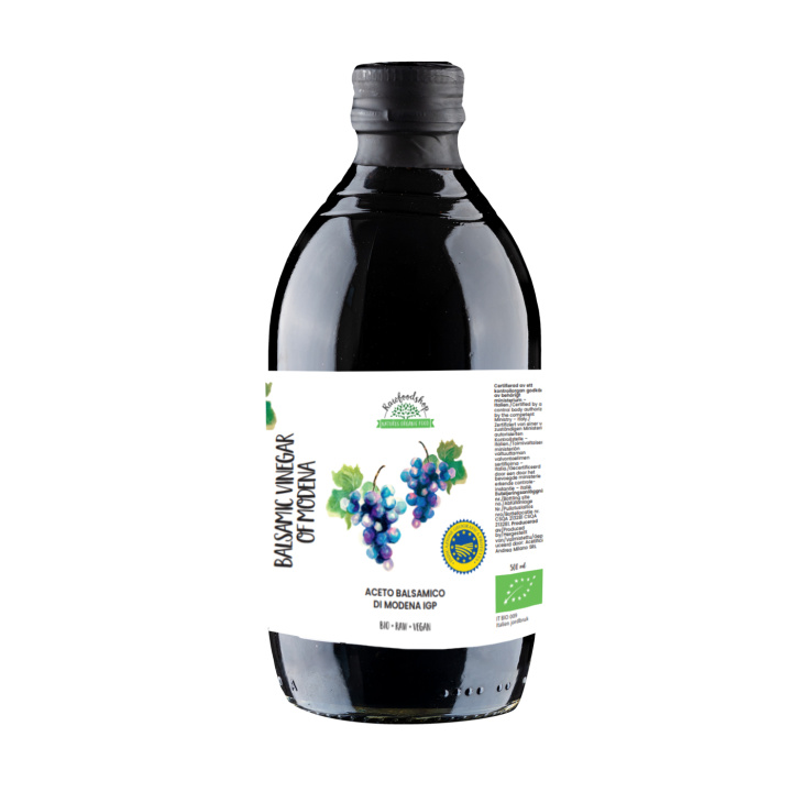 Balsamicoeddik Modena Ufiltrert RAW ECO 500 ml i gruppen Råvarer & Drikke / Spiskammer / Smaksetting / Eddik hos Rawfoodshop Scandinavia AB (PFO19SY050006)