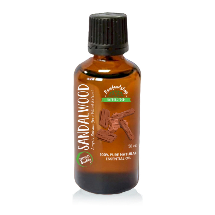 Sandeltre Amyris Eterisk Olje 50ml i gruppen Hud & Kropp / Naturlig DIY / Essensielle oljer hos Rawfoodshop Scandinavia AB (PREOUL-09)