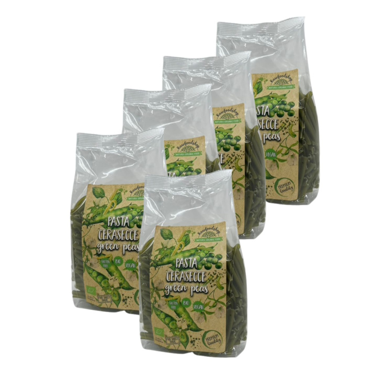 Pasta Grønne Erter Casarecce ØKO 1kg x 5 pakker i gruppen Råvarer & Drikke / Spiskammer / Pasta og nudler hos Rawfoodshop Scandinavia AB (PVBCAS1KG6PZ-SET5)