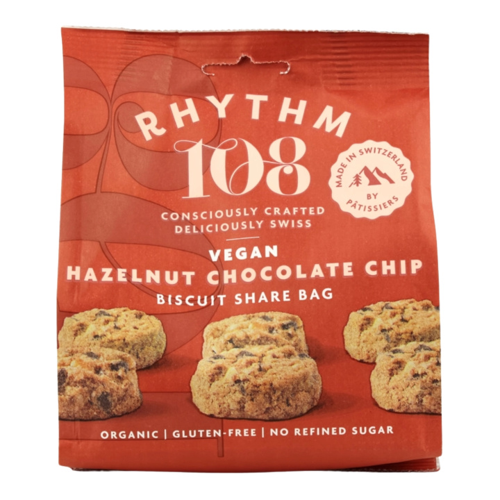 Kjeks Chocolate Chip Hasselnøtt ØKO 135g i gruppen Råvarer & Drikke / Spiskammer / Kaker, kjeks & brød hos Rawfoodshop Scandinavia AB (R108SHBCP01EU)