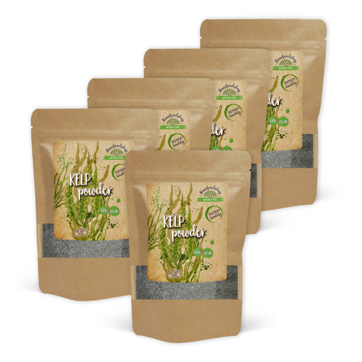 Kelp Pulver Vill 250g x 5 pakker i gruppen Råvarer & Drikke / Helsekost / Alger & Tang hos Rawfoodshop Scandinavia AB (RALG100217E250-SET5)