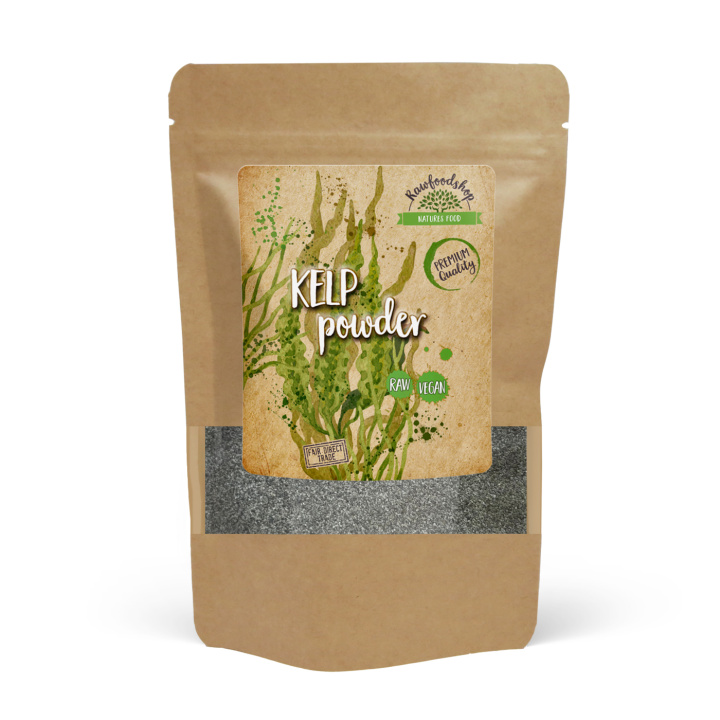 Kelp Pulver Vill 125g i gruppen Råvarer & Drikke / Helsekost / Alger & Tang hos Rawfoodshop Scandinavia AB (RALG100217E)