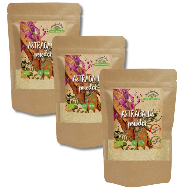Astragalus Pulver ØKO 125g x 3 pakker i gruppen Kosttilskudd / Urter & Planter / Urter hos Rawfoodshop Scandinavia AB (RAW00200-SET3)