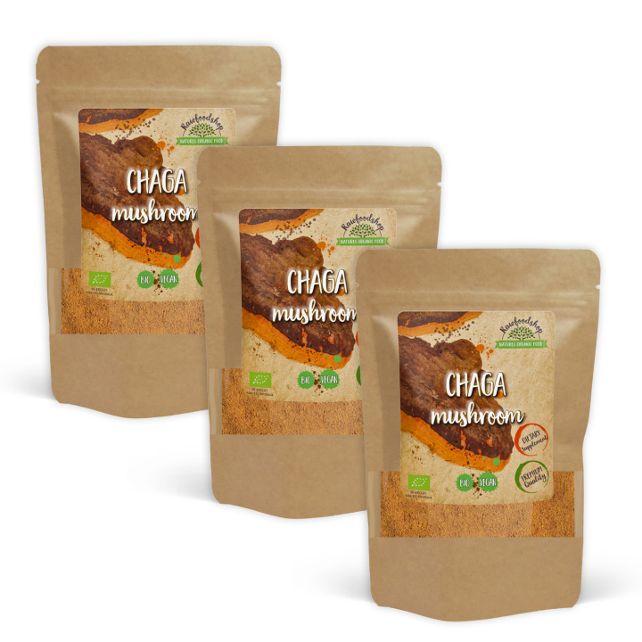 Chaga Pulver ØKO 250g x 3 pakker i gruppen Kosttilskudd / Urter & Planter / Sopp hos Rawfoodshop Scandinavia AB (RAW00204-250-SET3)