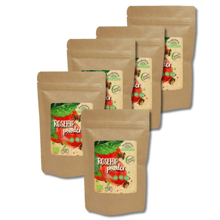 Nypepulver ØKO 100g x 5 pakker i gruppen Råvarer & Drikke / Frukt og bær / Nyper hos Rawfoodshop Scandinavia AB (RAW00217-SET5)