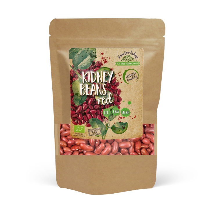 Kidneybønner Røde ØKO 500g i gruppen Råvarer & Drikke / Spiskammer / Belgvekster hos Rawfoodshop Scandinavia AB (RAW0030)