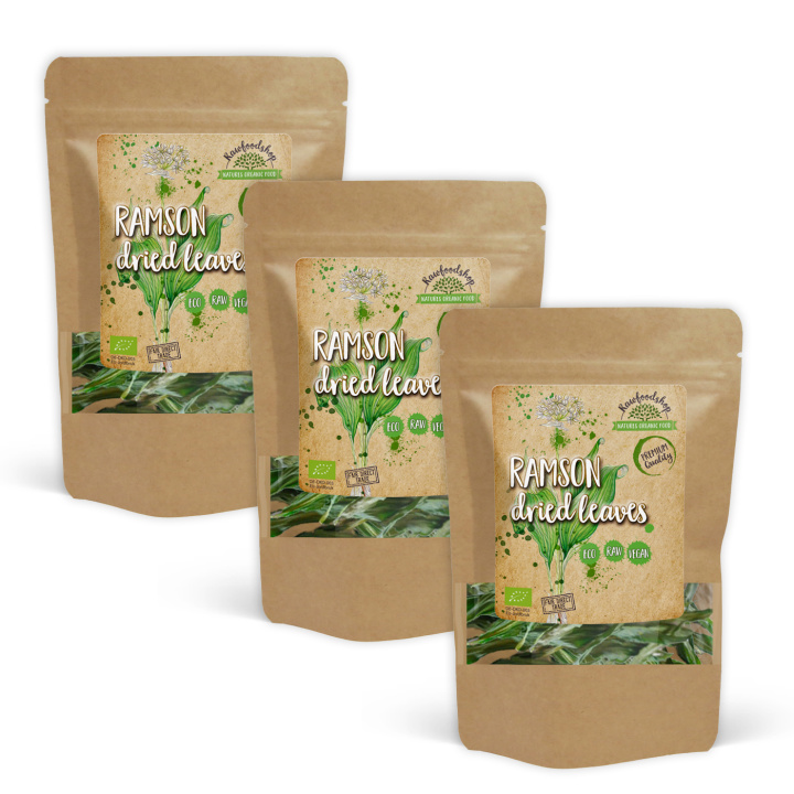 Ramsløk ØKO 50g x 3 pakker i gruppen Råvarer & Drikke / Spiskammer / Krydder & Salt hos Rawfoodshop Scandinavia AB (RAW027-SET3)