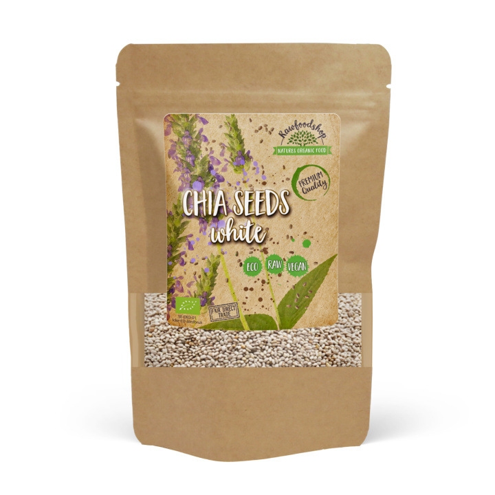 Chiafrø Hvite ØKO 1kg i gruppen Råvarer & Drikke / Helsekost / Frø hos Rawfoodshop Scandinavia AB (RAW7979878)