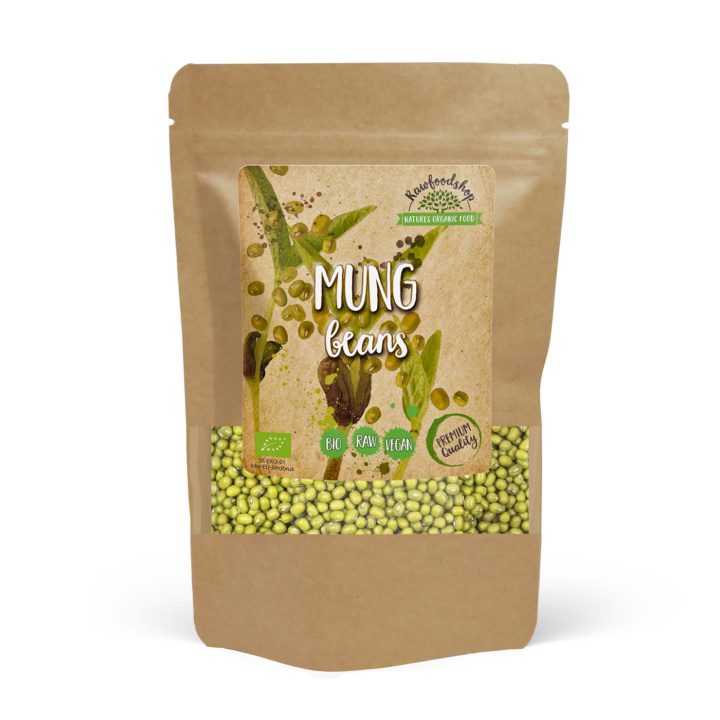 Mungbønner ØKO 500g i gruppen Råvarer & Drikke / Spiskammer / Belgvekster hos Rawfoodshop Scandinavia AB (RAW808098)