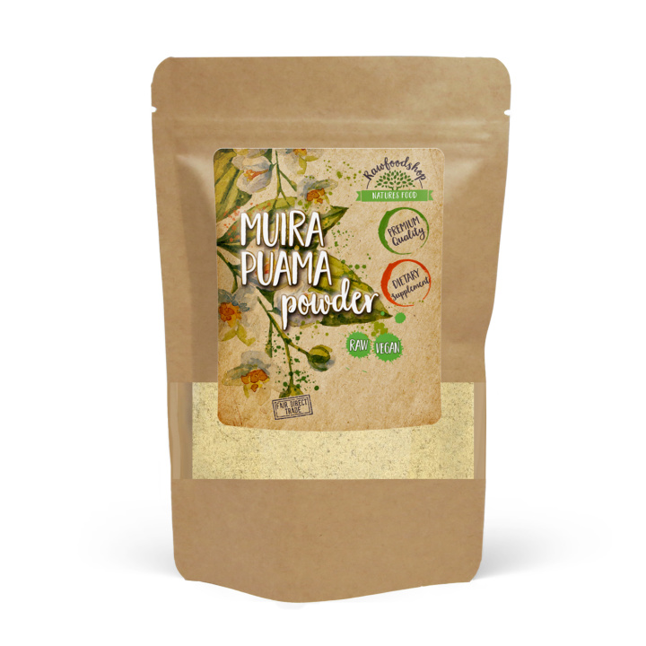 Muira Puama Pulver 125g i gruppen Kosttilskudd / Urter & Planter / Urter hos Rawfoodshop Scandinavia AB (RAW89)