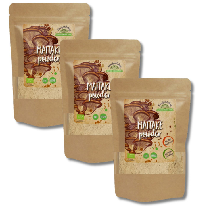 Maitake Pulver ØKO 250g x 3pakker i gruppen Kosttilskudd / Urter & Planter / Sopp hos Rawfoodshop Scandinavia AB (RAW9301-250-SET3)