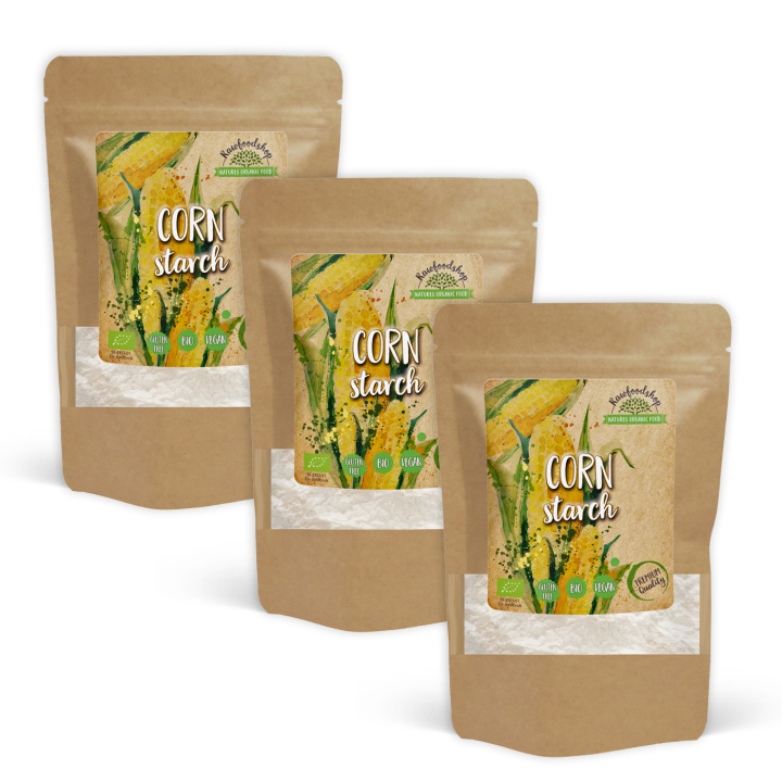 Maisstivelse ØKO 250g x 3 pakker i gruppen Råvarer & Drikke / Baking / Mel hos Rawfoodshop Scandinavia AB (RAW9362-SET3)