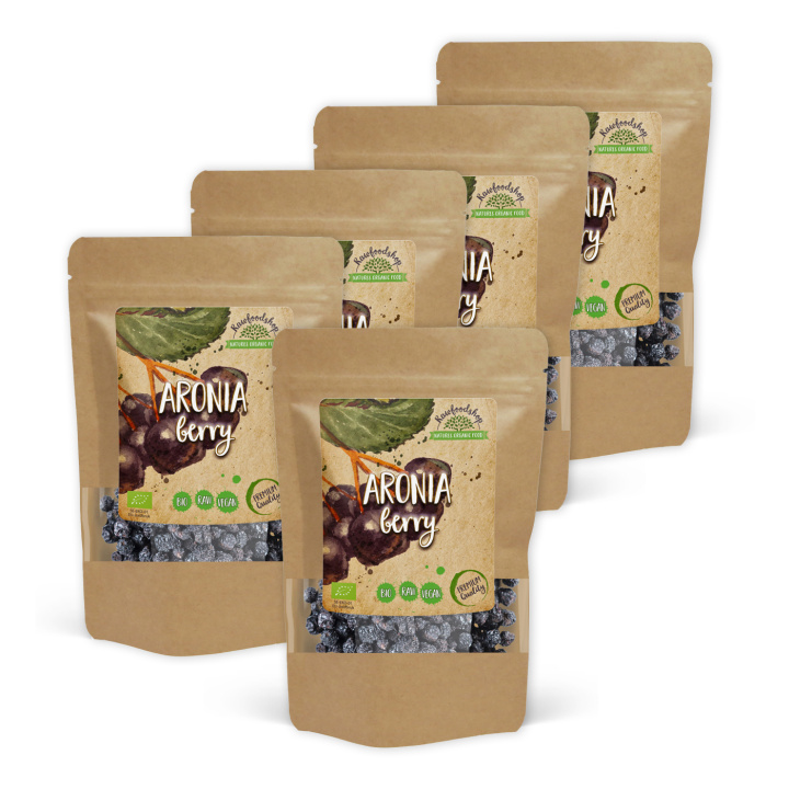 Aroniabær ØKO 100g x 5 pakker i gruppen Råvarer & Drikke / Frukt og bær hos Rawfoodshop Scandinavia AB (RAW9456-SET5)